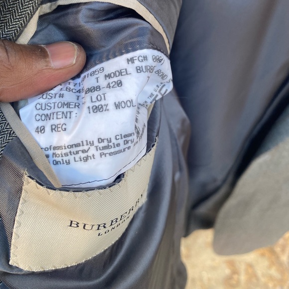 NW Burberry London 🇺🇸 Made Plaid Sport Coat Sz 40R - Picture 12 of 12